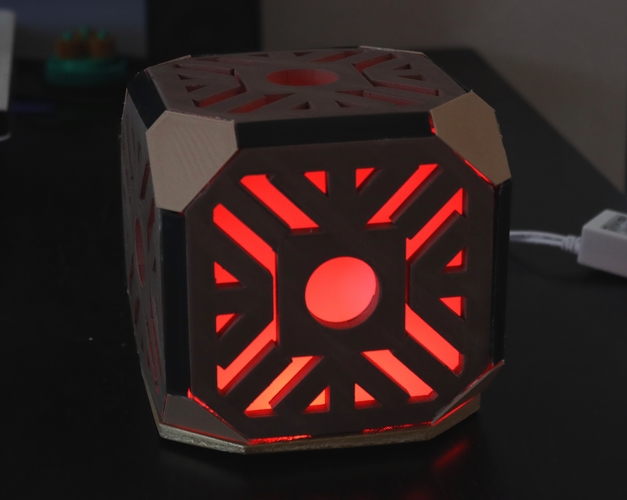 Lighted LED Holocron (Star Wars) 3D Print 389979