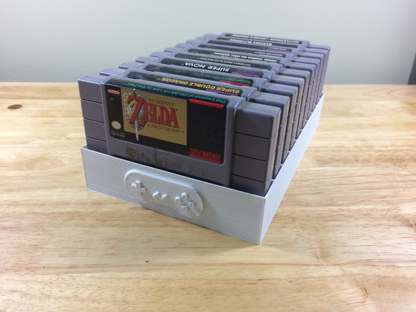 Super Nintendo Game Tray, 10 Games, SNES