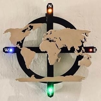 3D Printed World Map Wall Art  - Thumbnail 2