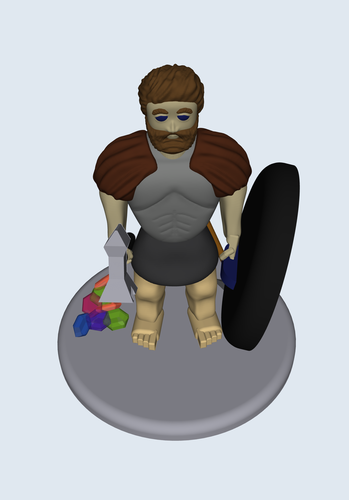 Young Dwarf Soldier 3D Print 390145