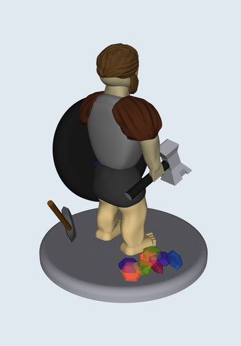 Young Dwarf Soldier 3D Print 390148