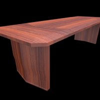 Small Modern Japanese Boardroom Table 3D Printing 39017