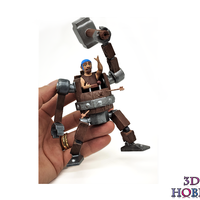 Small battle machine sculpture model clash of clans 3D Printing 390217