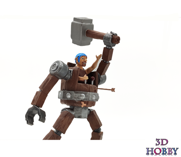 battle machine sculpture model clash of clans 3D Print 390226