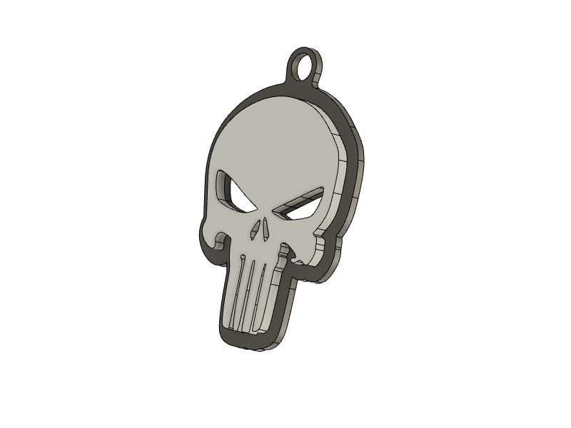 Punisher Keychain