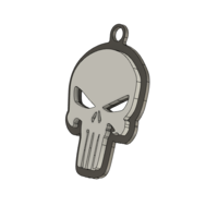 Small Punisher Keychain 3D Printing 390339