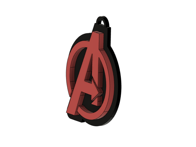 Avengers Keychain 3D Print 390342