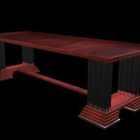 Small Art Deco Boardroom table 3D Printing 39036