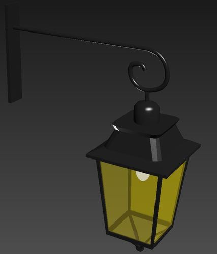 Medieval street Lamp 3D Print 39043