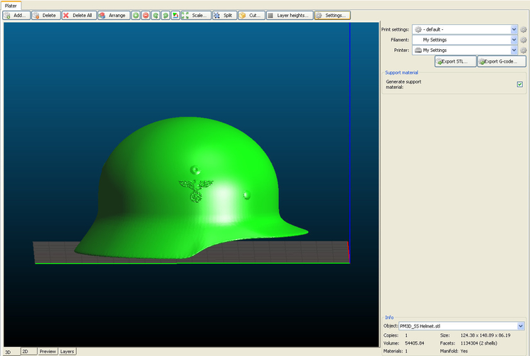 WW 2 German helmet 3D Print 390430