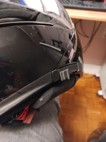 Slider button for helmet schuberth C3 pro