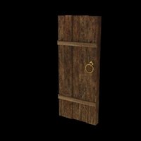 Small Old medieval door 3D Printing 39048