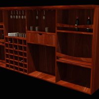 Small A bar/pub cabinet 3D Printing 39053