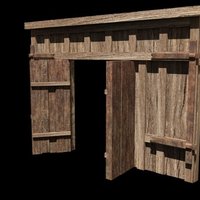 Small A medieval entrance front 3D Printing 39061