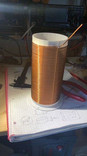 coil body 54,5 turns 75mm diameter for1,5mm wire 3D Print 390619