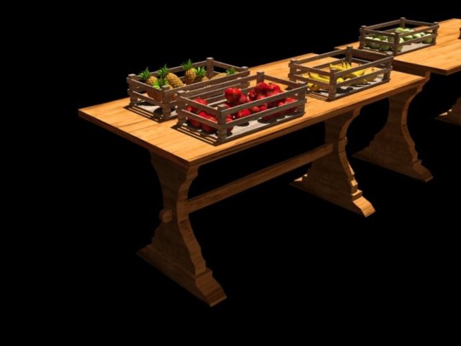 A fruit market / table 3D Print 39062