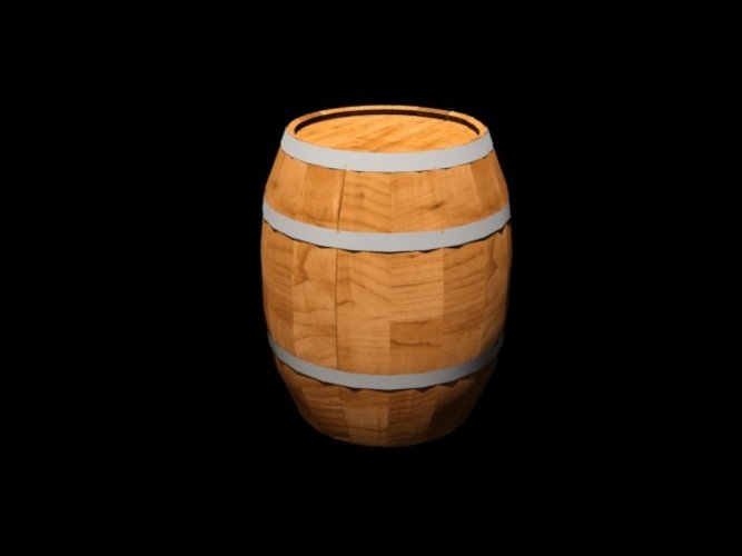 An old medieval barrel 3D Print 39065