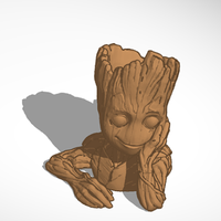 Small groot flower pot 3D Printing 390650