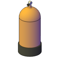 Box in the form of a diving cylinder - Thumbnail 1
