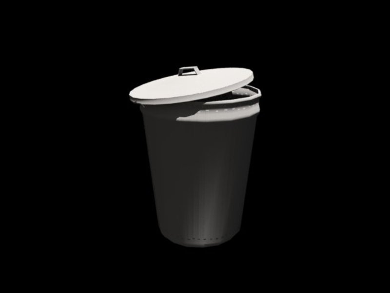 A trash can