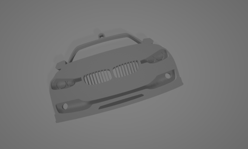 BMW F30 FRONT VIEW KEYCHAIN 3D Print 390688