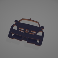 MERCEDES SLK 2009 FRONT VIEW KEYCHAIN - Thumbnail 2
