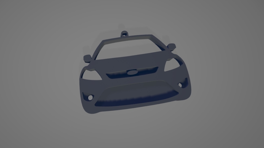 FORD FOCUS 2 FACELIFT FRONT VIEW KEYCHAIN 3D Print 390701
