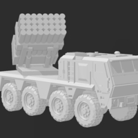 Small Armored MLRS - 15mm 3D Printing 390804