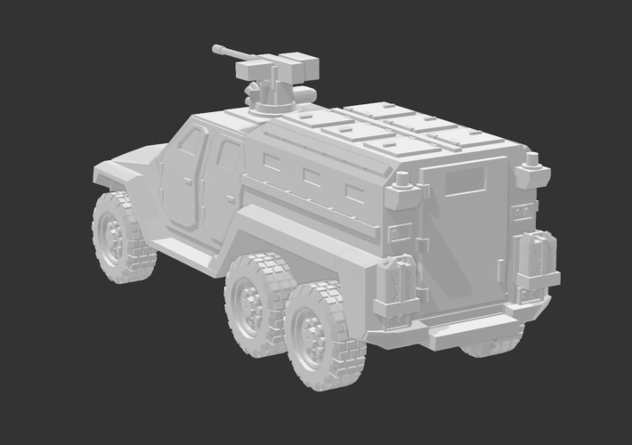 GENERIC MRAP 6X6 TROOP CARRIER - 15MM 3D Print 390807