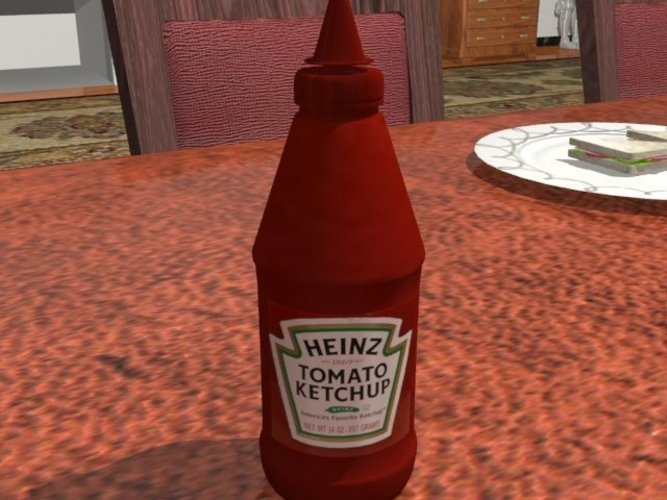 A generic sauce bottle 3D Print 39082