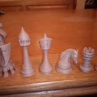 Small Chess set 3D Printing 390855