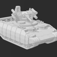 Small BTR T-55 FICTITIOUS ARMOURED VEHICLE - 15MM 3D Printing 390864