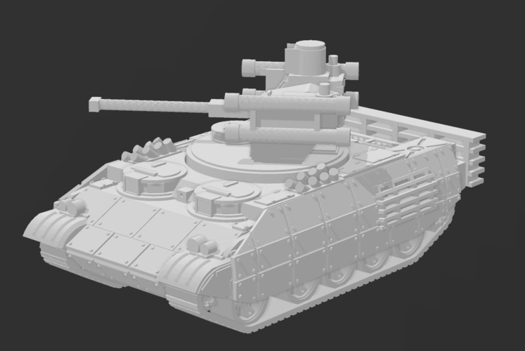 BTR T-55 FICTITIOUS ARMOURED VEHICLE - 15MM 3D Print 390867