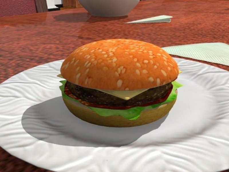 A nice juicy hamburger! (plastic model only)