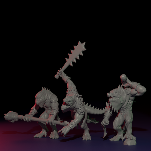 Lizards wargame figure 3D Print 390959