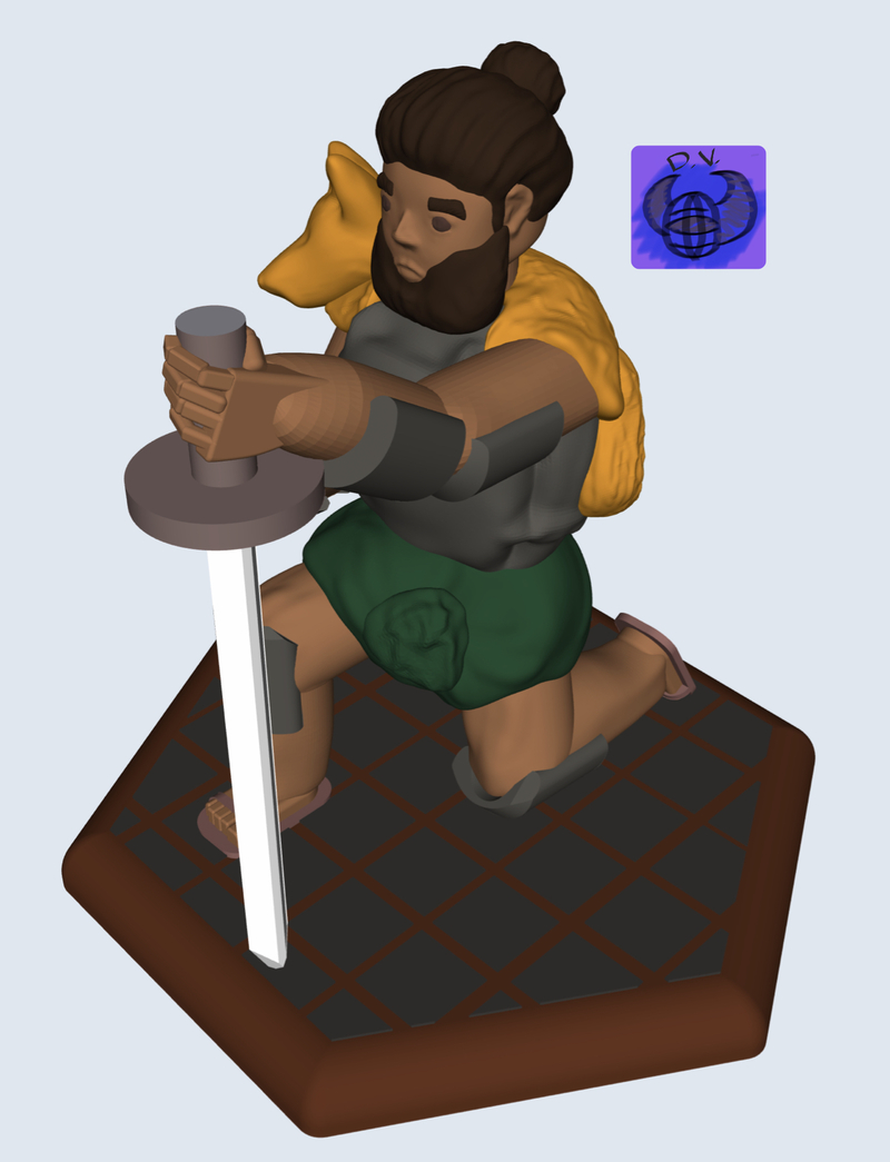 Kneeling Soldier DnD Mini