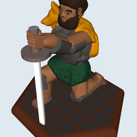 Kneeling Soldier DnD Mini - Thumbnail 5