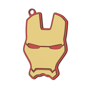 Small Iron man helmet keychain 3D Printing 391086