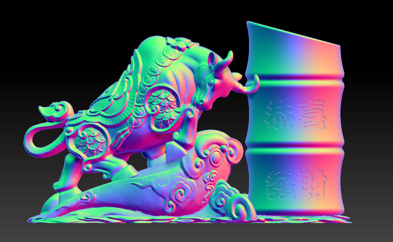 LUCKY OX NEW YEAR - CONGRATULATIONS FORTUNE - PEN HOLDER 1