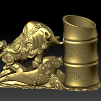 LUCKY OX NEW YEAR - CONGRATULATIONS FORTUNE - PEN HOLDER 1 - Thumbnail 2