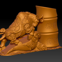 LUCKY OX NEW YEAR - CONGRATULATIONS FORTUNE - PEN HOLDER 1 - Thumbnail 4