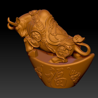 LUCKY OX NEW YEAR - - GOLD INGOT DECORATION 1 - Thumbnail 2