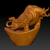 LUCKY OX NEW YEAR - - GOLD INGOT DECORATION 1 - Thumbnail 4