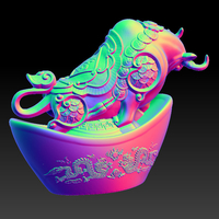 LUCKY OX NEW YEAR -  GOLD INGOT DECORATION 2 - Thumbnail 1