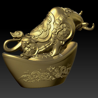 LUCKY OX NEW YEAR -  GOLD INGOT DECORATION 2 - Thumbnail 2