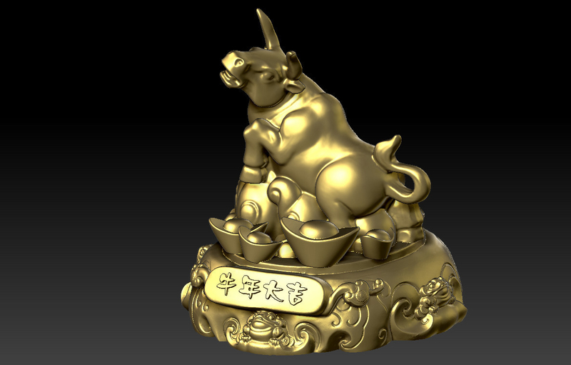 LUCKY OX NEW YEAR - CONGRATULATIONS FORTUNE DECORATION 6