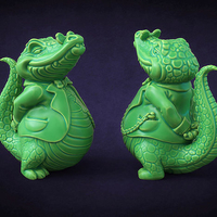 Small Crocodile boss Free 3D print model 3D Printing 391312