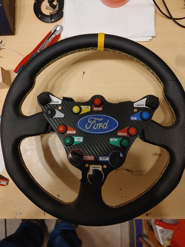 WRC FORD STEERING WHEEL 3D Print 391384