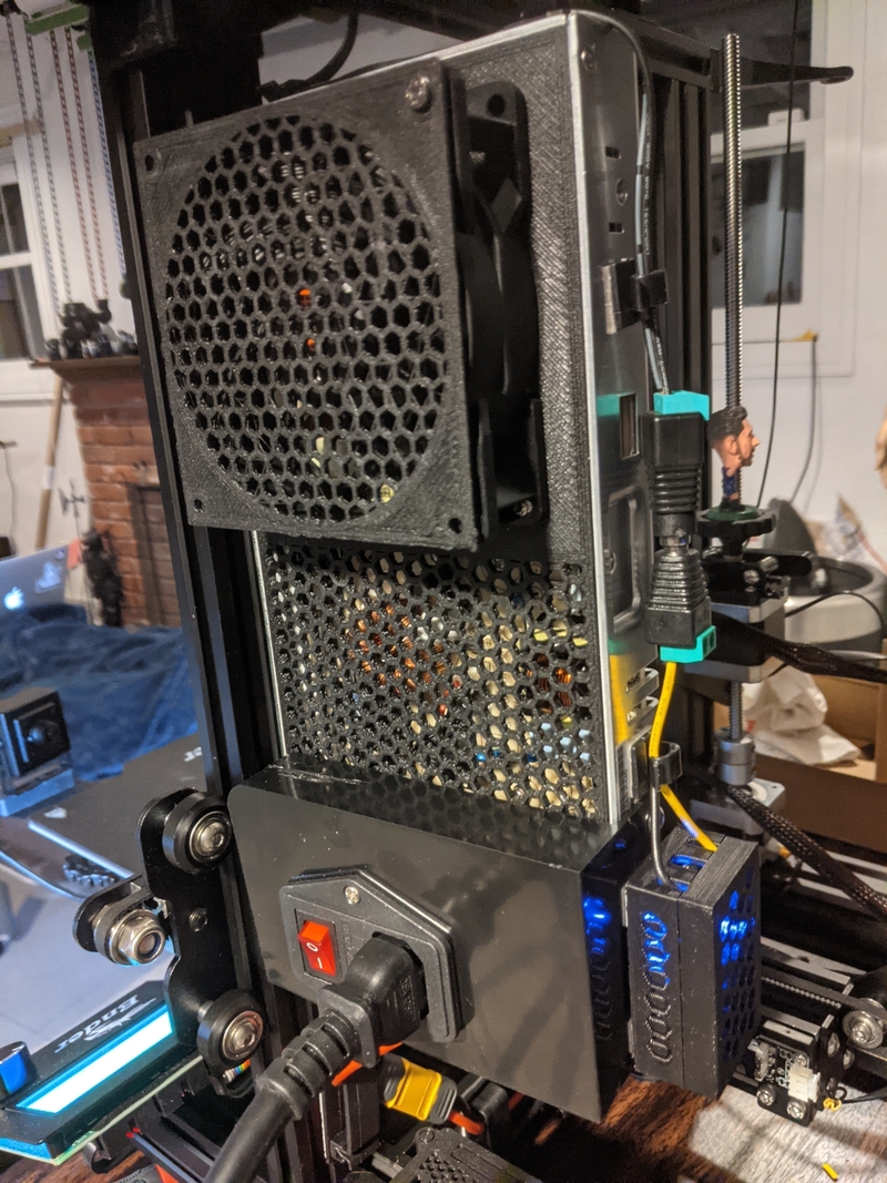Ender 3 Pro/V2 Power Supply Fan housing for 92mm fan