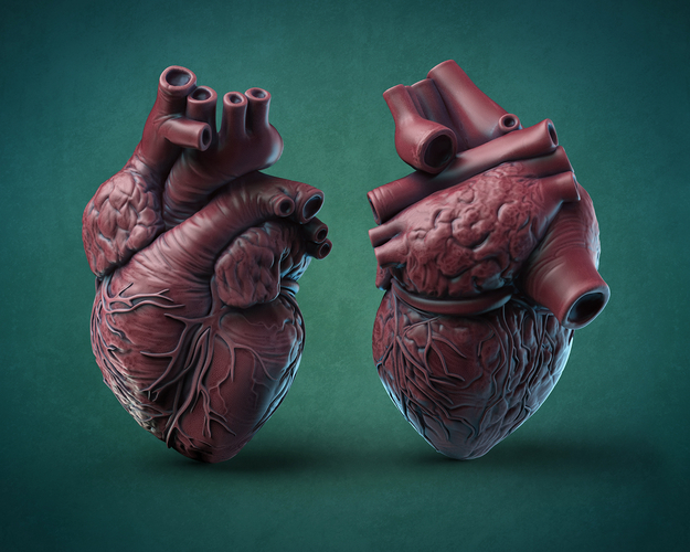 Humans Heart 3D print model 3D Print 391652